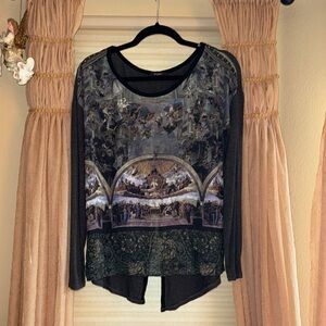 Artistic Long Sleeve Top Tee from B’Leev